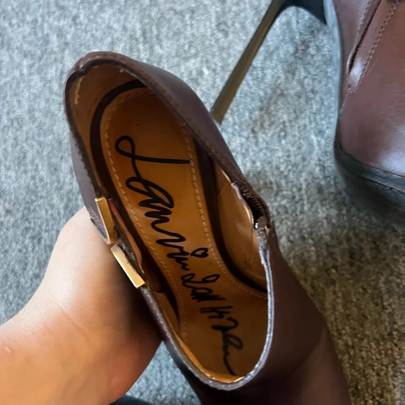 Lanvin Stiletto Brown Booties, size 7.5 - Picture 5 of 9